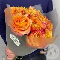 11 роз оранжевых 70 см в магазине Цветы Планеты