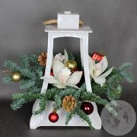 Композиция из орхидей на Новый год 