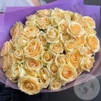 41 роза кремовая 60 см.