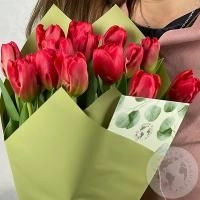 30 тюльпанов красных в магазине Цветы Планеты