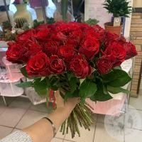 Букет красной розы 51 шт. 40 см.