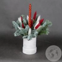 Новогодняя композиция в коробке