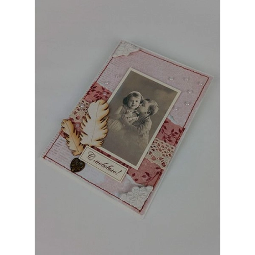 Открытка ручной работы "С любовью"