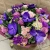 Букет из роз, танацетума, ванды "Фиолетовый"