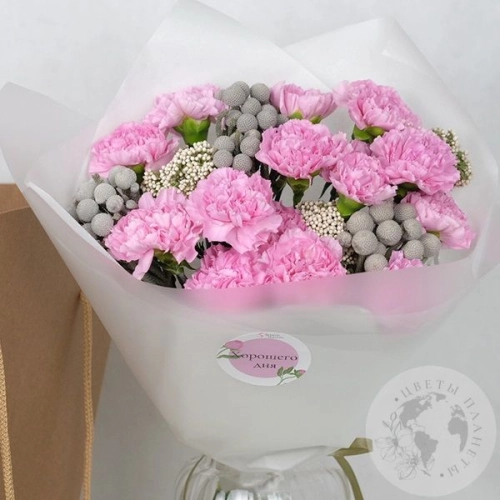 Букет из гвоздик "Настроение"