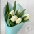 5 тюльпанов белых 5 тюльпанов белых в магазине Цветы Планеты