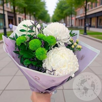 Букет из хризантем 