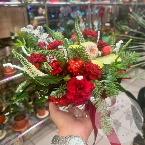 Подарки на Букет Новый год в магазине Цветы Планеты