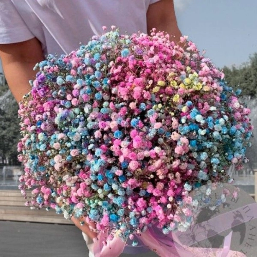 Композиция из гипсофилы в магазине Цветы Планеты