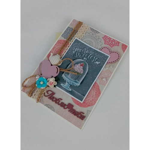 Oткрытка ручной работы “Люблю тебя”