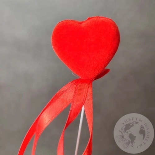 Топпер для цветов-сердце в магазине Цветы Планеты