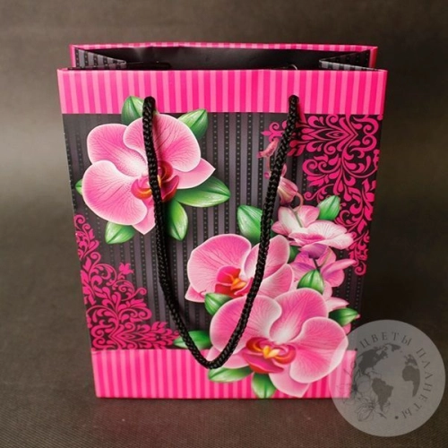 Пакет подарочный "Цветы" в магазине Цветы Планеты