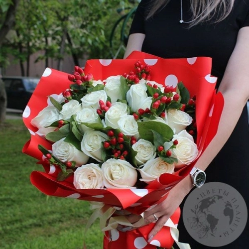 Букет из роз "Свежий взгляд" в магазине Цветы Планеты