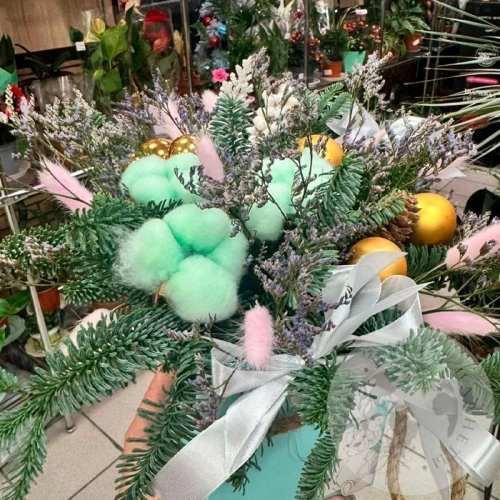 Композиция Новый год в магазине Цветы Планеты