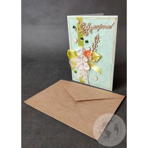 Открытка ручной работы "С 8 марта"