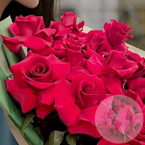 Букет из 15 французских роз в магазине Цветы Планеты