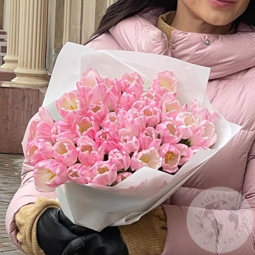 31 тюльпан розовый 31 тюльпан розовый