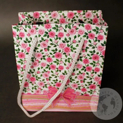 Пакет подарочный женский в магазине Цветы Планеты