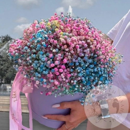 Композиция из гипсофилы в магазине Цветы Планеты