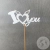 Топпер для цветов "I love you" белый в магазине Цветы Планеты Топпер для цветов "I love you" белый