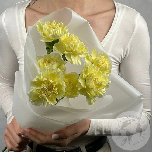 7 гвоздик желтых