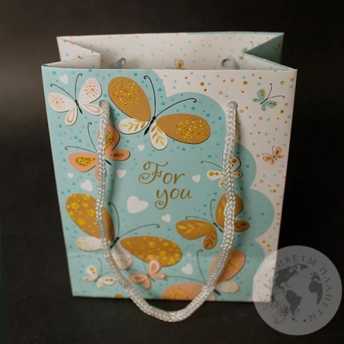 Пакет подарочный "For you" в магазине Цветы Планеты