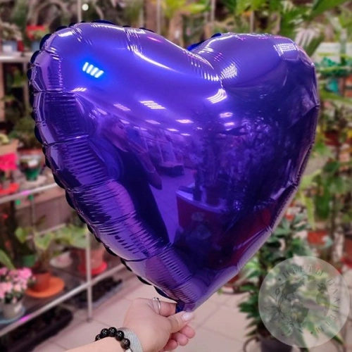 Шар воздушный "Сердце" синий
