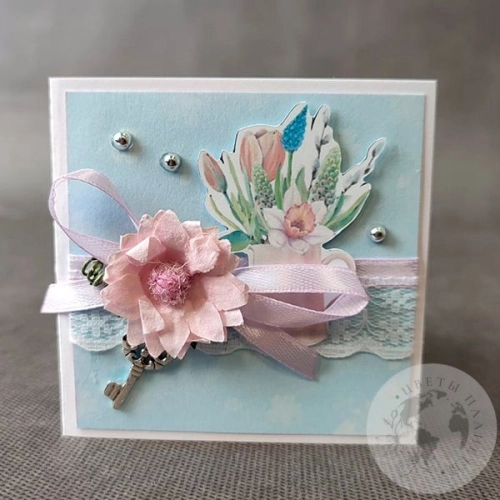 Открытка ручной работы на любой праздник