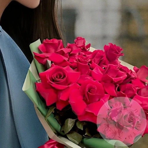 Букет из 15 французских роз в магазине Цветы Планеты