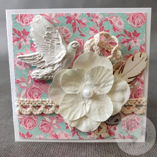 Открытка ручной работы на любое торжество в магазине Цветы Планеты Открытка ручной работы на любое торжество