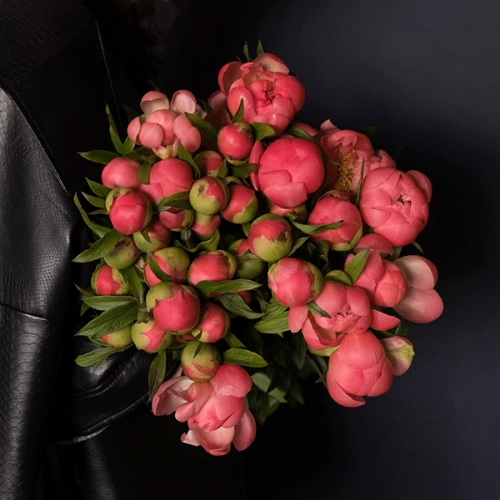 49 пионов розовых в магазине Цветы Планеты