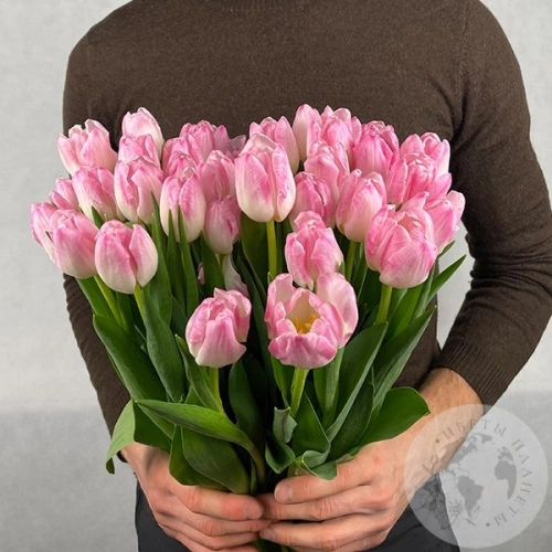 30 тюльпанов розовых в магазине Цветы Планеты
