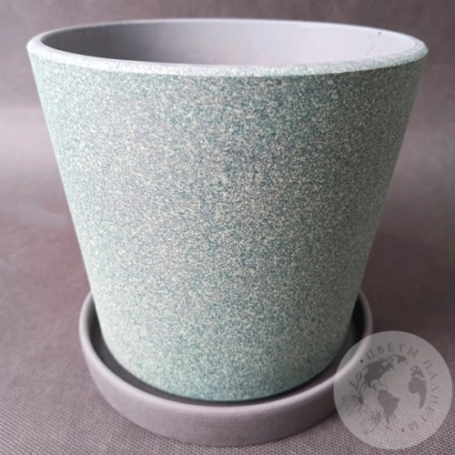 Цветочный горшок грильж изумруд конус №2 в магазине Цветы Планеты