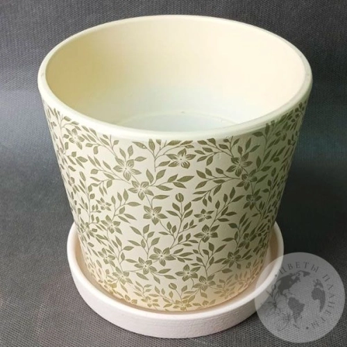 Цветочный горшок Скань золотой конус №2