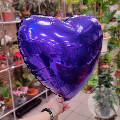 Шар воздушный "Сердце" синий