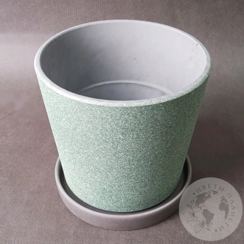 Цветочный горшок грильж изумруд конус №2 в магазине Цветы Планеты