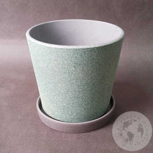 Цветочный горшок грильж изумруд конус №2 в магазине Цветы Планеты