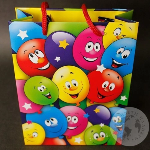 Пакет подарочный - Воздушные шары в магазине Цветы Планеты