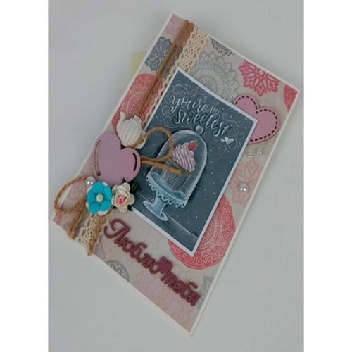 Oткрытка ручной работы “Люблю тебя”