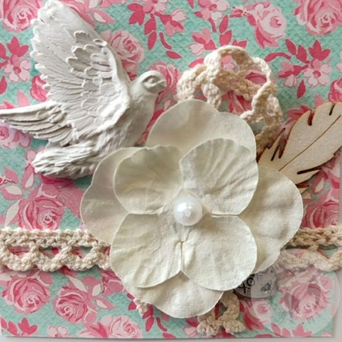 Открытка ручной работы на любое торжество в магазине Цветы Планеты Открытка ручной работы на любое торжество