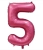 Шар цифра "5", 102 см., сатин в магазине Цветы Планеты