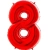 Шар цифра "8", 102 см., красный в магазине Цветы Планеты Шар цифра "8", 102 см., красный в магазине Цветы Планеты