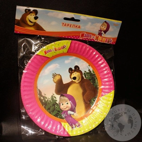 Набор посуды "Маша и медведь" в магазине Цветы Планеты