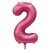 Шар цифра "2", 102 см., сатин в магазине Цветы Планеты