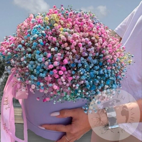 Композиция из гипсофилы в магазине Цветы Планеты