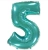 Шар цифра "5", 102 см., тиффани в магазине Цветы Планеты Шар цифра "5", 102 см., тиффани в магазине Цветы Планеты