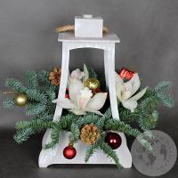 Композиция из орхидей на Новый год 