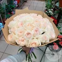 Букет из 25 пионовидных роз