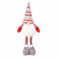Гном в полосатом колпаке и серых ботиночках, 53 см
