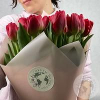 25 тюльпанов красных в магазине Цветы Планеты